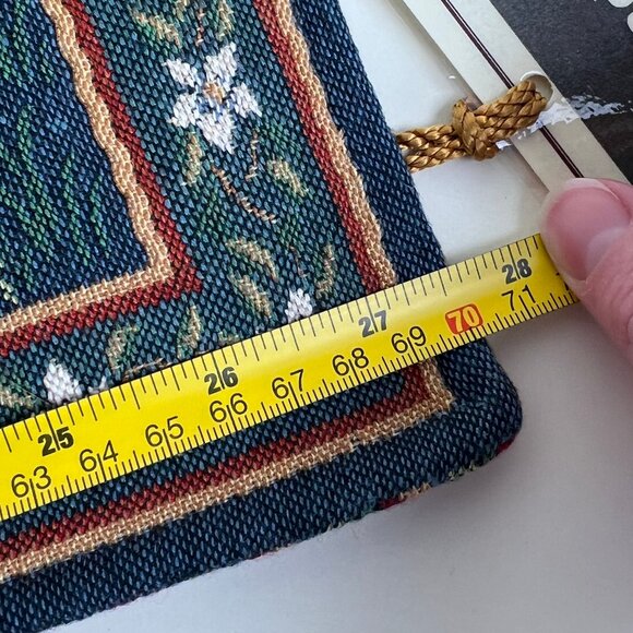 Vintage Antique 1800s Dancing Maidens Design Jacquard Woven Tapestry Wall Art - Picture 5 of 9